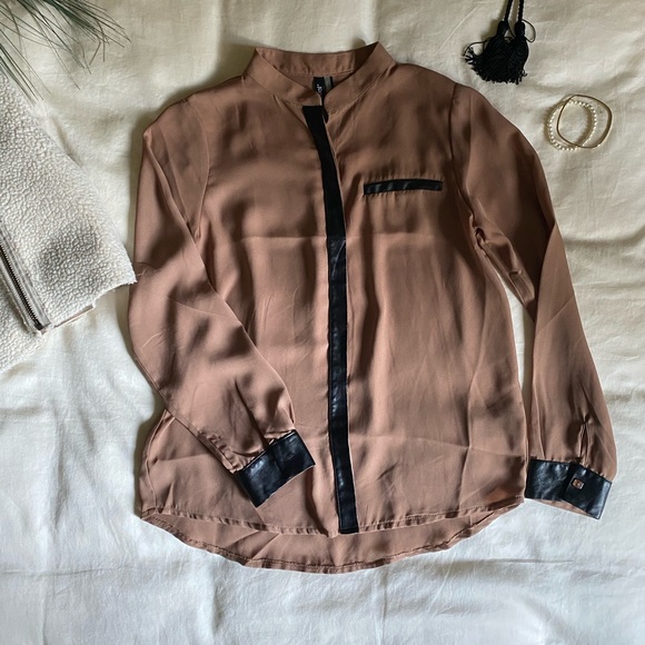 Ravel Button Up Tunic - Semi Shear - Picture 1 of 6